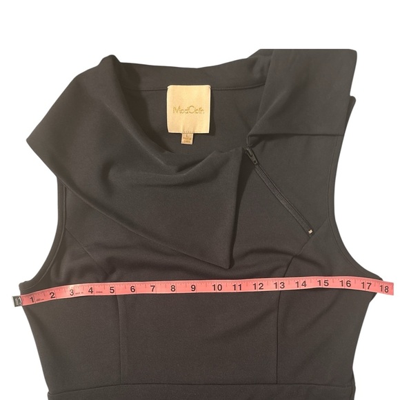 Modcloth Vintage Inspired Navy Asymmetrical Top Knee Length Dress Size Large - Picture 3 of 8